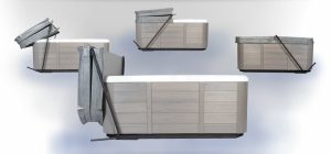 CALIFORNIA HOME SPAS INC- COVER ROCK-IT BAR STYLE